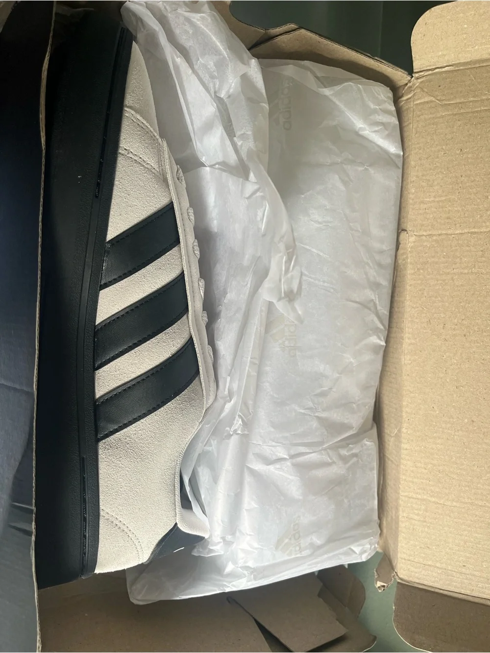 Adidas Grand Court Alpha 00s Men’s 10.5 Grey Black Sneakers NWT